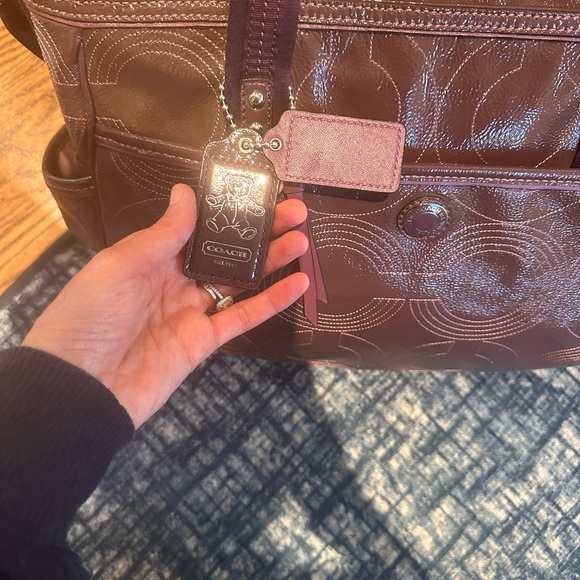 Rare and VERY large EUC purple coach bag - Picture 8 of 13